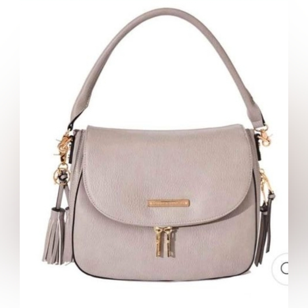 Poppies and peonies Downtown Crossbody Fog